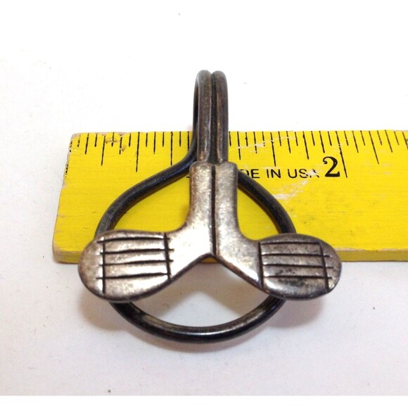 Vintage Sterling Silver 925 Golf Club Design Money Clip - Picture 1 of 11
